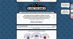 Desktop Screenshot of losethegame.com